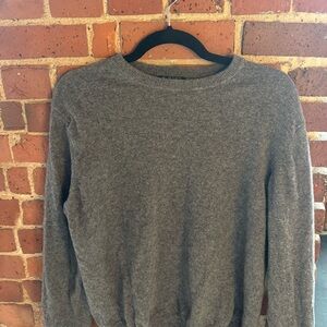 Classic Gray 100% Wool Sweater